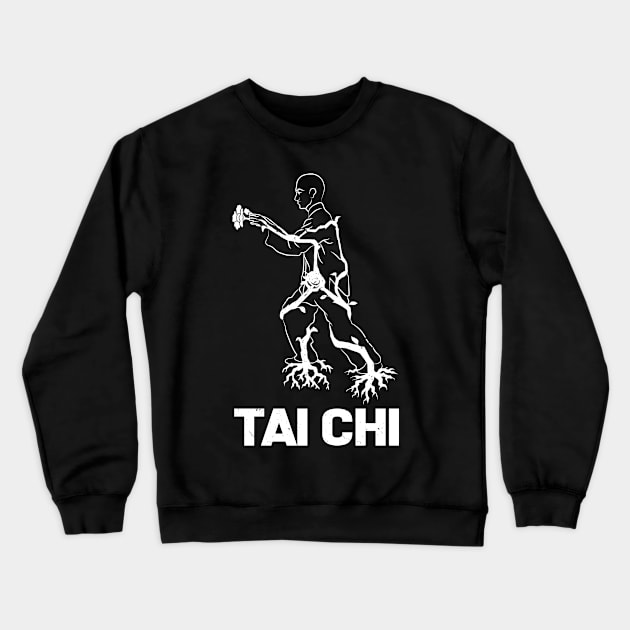 Tai Chi Martial Arts Meditation Yoga Crewneck Sweatshirt by QQdesigns